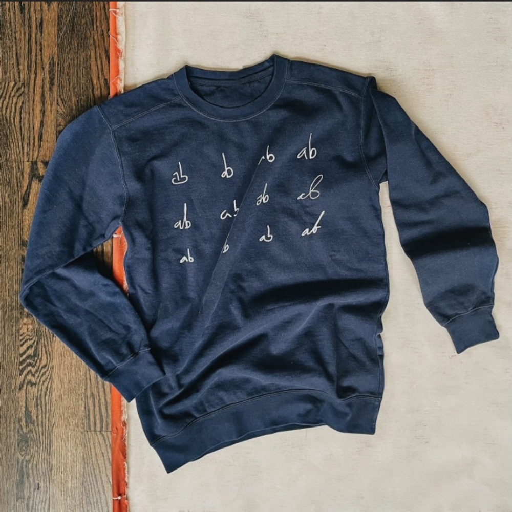 ANDREW BELLE AB Repeating Concert Tour Sweatshirt S SMALL Comfort Colors Unisex